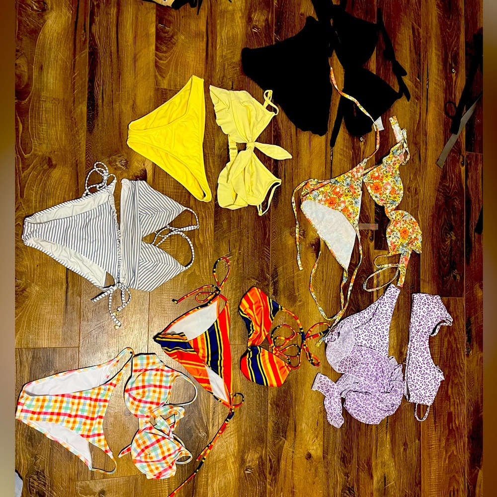 All different bathing suits and under 10$